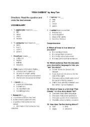 My relatives murmured with pleasure when my mother brought out the whole steamed fish. Fish Cheeks Worksheet Answers : Fish Cheeks Answer Key Pdf Doc Template Pdffiller - He was not ...