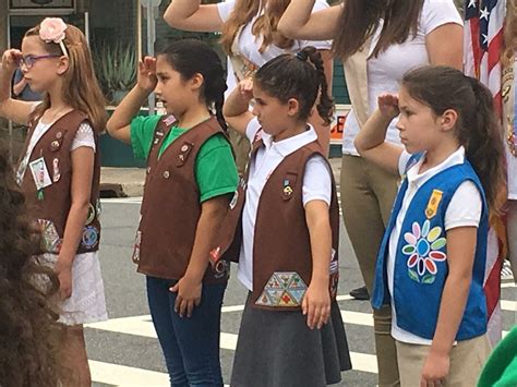 Girl Scouts Salute During Flag Retirement Ceremony Nj Com