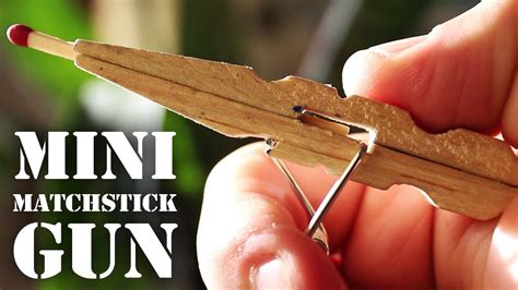 Mini Matchstick Gun The Clothespin Pocket Pistol Youtube