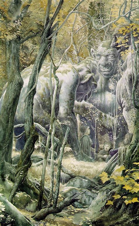 Stone Trolls Bob Bert And Bill From The Hobbit By Alan Lee Alan