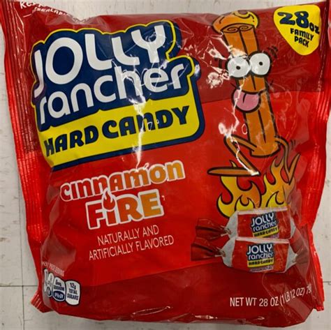 New Jolly Rancher Hard Candy Cinnamon Fire 28 Oz Resealable Bag Free