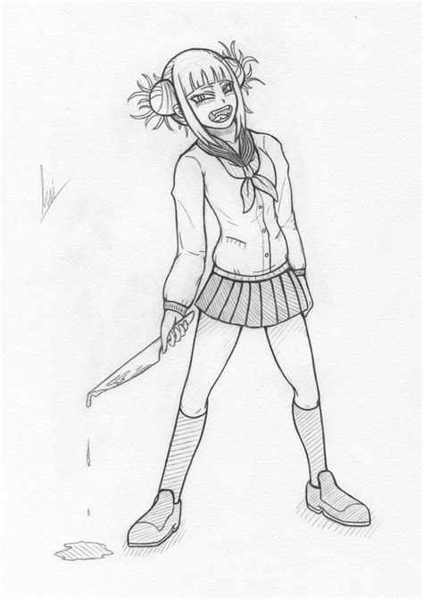 I Drew A Himiko Toga Sketch Rbokunoheroacademia