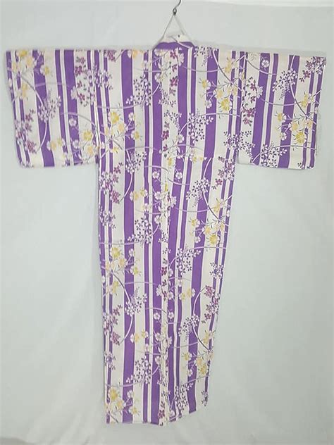 Purple And White Yukata Ohio Kimono