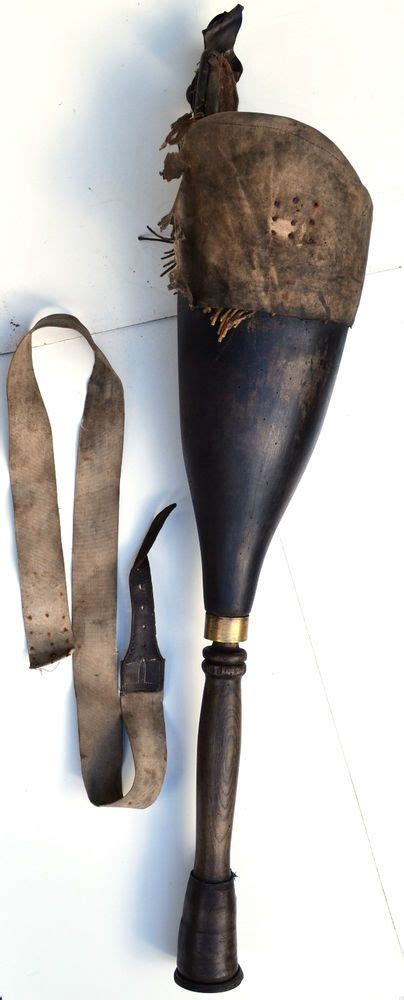 18thc Georgian Wooden Prosthetic Peg Leg Cornwall Navypirate Long