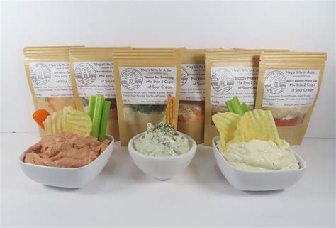 Gourmet Dip Mixes T Set Of 4 Dips Bloody Mary Dip Mix Wasabi Soy