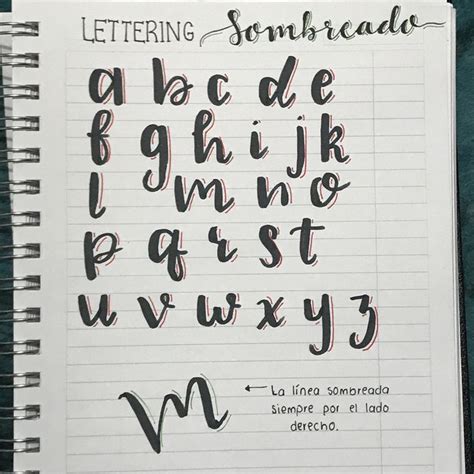 Técnica Para Sombrear Letras En Lettering Tipos De Letras