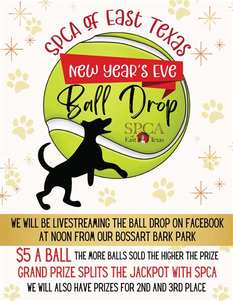 New Years Eve Ball Drop 2022 Spca Of East Texas