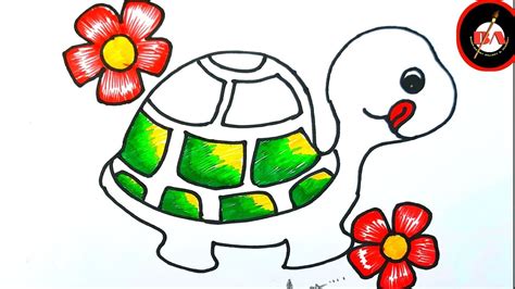 Tortoise Drawing How To Draw A Tortoise Drawing Easy Step By Step For