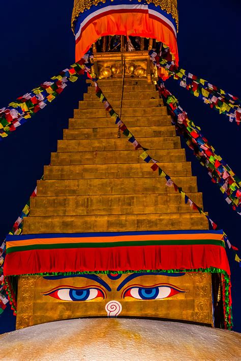 The Boudhanath Stupa Which Contains The Eyes Of Buddha Which Symbolizes Buddha As All Seeing