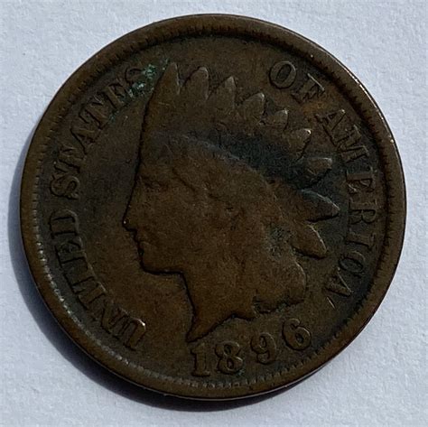 1896 United States Of America One Cent M J Hughes Coins