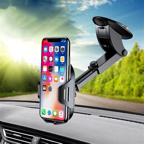 Universal Smartphone Car Holder Stand Windshield Suction Cup Mount For