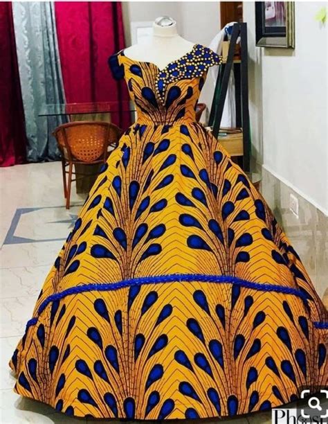 Sweet Rose African Ball Gown Dress African Clothing Wedding Etsy