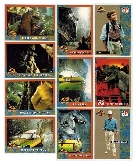 Jurassic Park Lot 33 Trading Cards Topps 1993