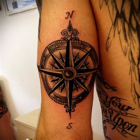 Nautical Compass Rose Tattooed On The Tricep Not The Best