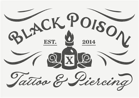 Black Poison Tattoo Logo Ales Santos
