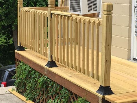 4 X 4 Post Holder Support Flange Deck Stair Railing Deck Railing