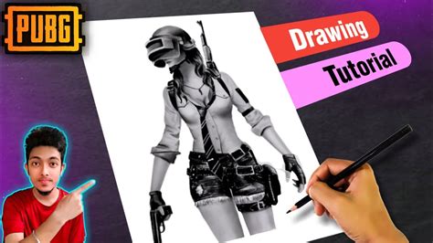 PUBG Drawing How To Draw PUBG Girl PUBG Character Drawing Pubg