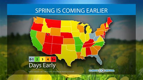 Spring Is Coming Earlier Climate Central
