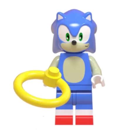 The Hedgehog Minifigure Sonic Super Sonic Lego Moc Minifigures Ebay