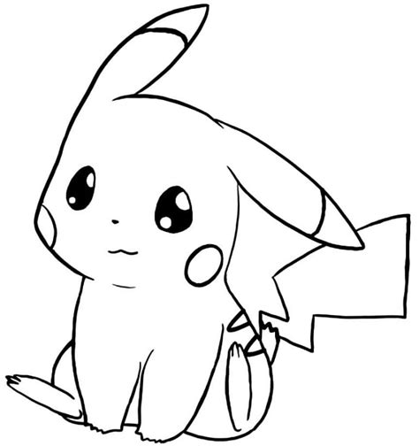 60 Desenhos De Pikachu Para Imprimir E Colorir Como Fazer Em Casa