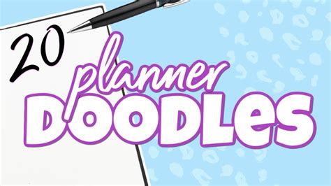 20 Easy Planner Doodles Youtube