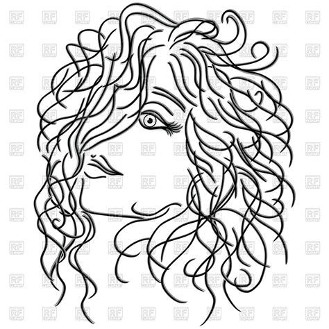 curly hair vector at getdrawings free download