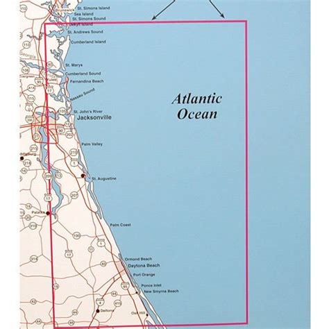 Top Spot Fishing Map N227 Northeast Florida South Georgia Offshore