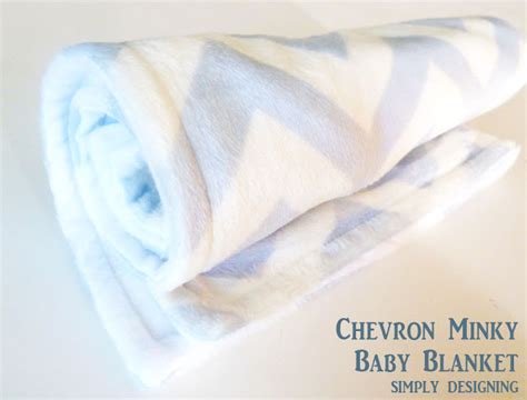 Chevron Minky Baby Blanket Simply Designing With Ashley