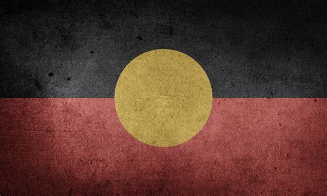 Aboriginal Flag And Australian Flag
