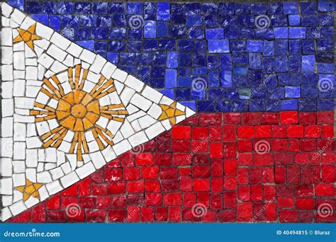 Mosaic Flag Of Philippines Stock Photo Image 40494815