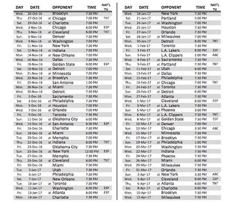 2016-2017 NBA Schedule - Page 3 - RealGM