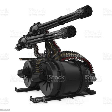 Minigun Isolated Stock Photo Download Image Now Artillery Shooting