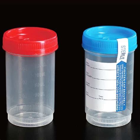 Microbiology Urinalysis Specimen Containers Screw Cap 4oz120ml Iqmstore