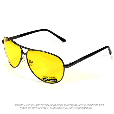 polarized uv sunglasses night vision glasses eyeglasses yellow lens uv400 ebay