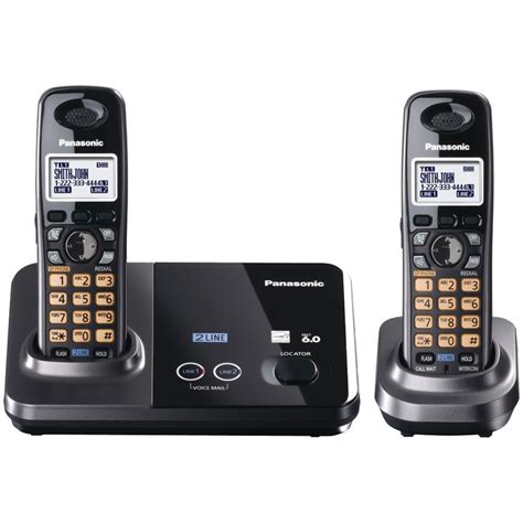 Panasonic Dect 60 2 Line Expandable Digital Cordless Phone System With