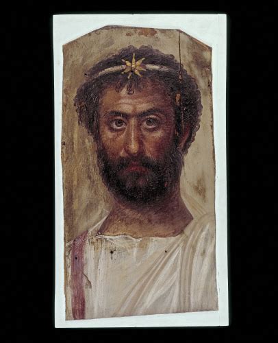 Mummy Portrait Of A Priest Of Serapis From Hawara Egyprt C140 160