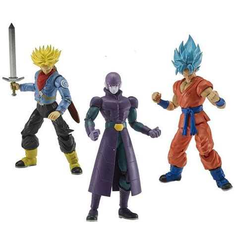 Dragon Ball Super Set De 3 Figurines Trunks Future Goku Blue Hit