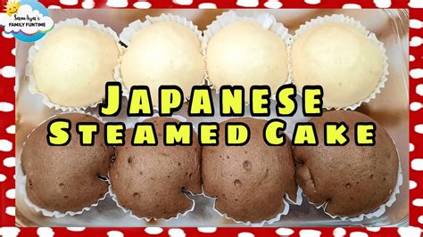 Japanese Steamed Cake Recipe Mushi Pan Classic And Double Chocolate Flavor Youtube