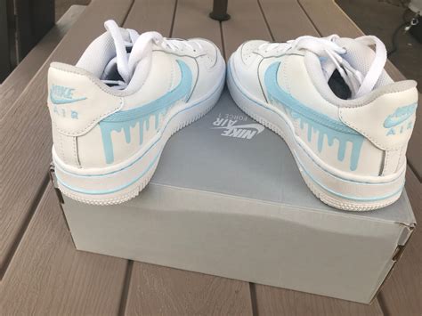 Painted Nike Air Force 1 Drip Painted Women Nikes Drip Etsy