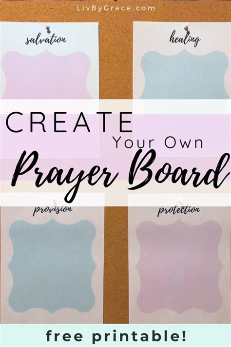Diy Quick And Easy Prayer Board Free Printable Liv By Grace