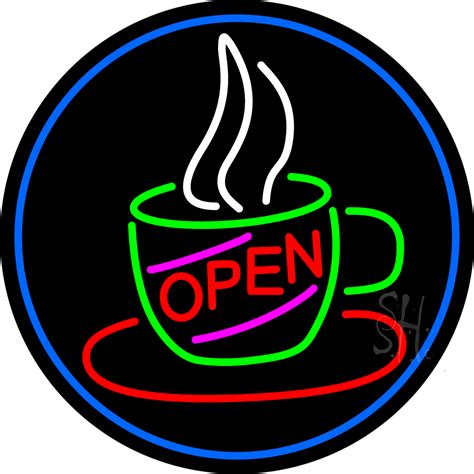 Open Coffee Cup Neon Sign Coffee Neon Signs Every Thing Neon