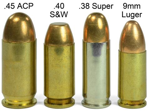 Recoil Comparison Pistol Competition Cartridges Handguns