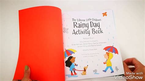 Little Childrens Rainy Day Activity Book Usborne Youtube