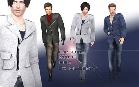 My Sims 3 Blog Casual Male Clothing Set By Olesmit
