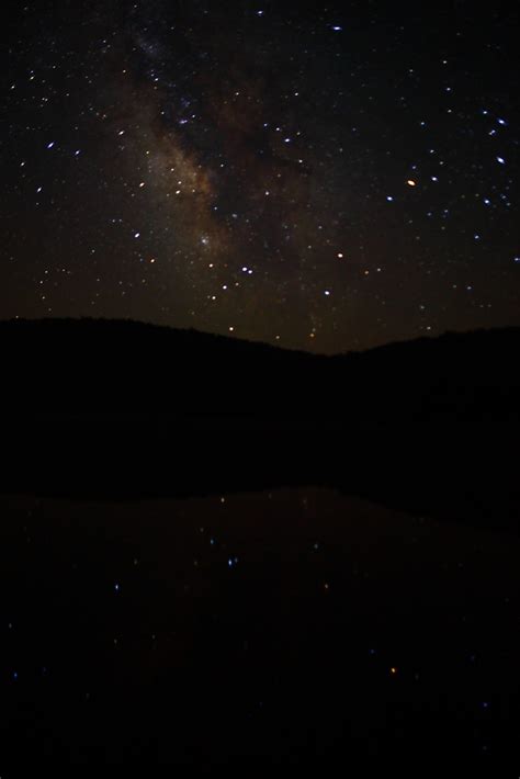 Milky Way Galaxy Reflections In Mountain Lake Heavenly Sky Flickr