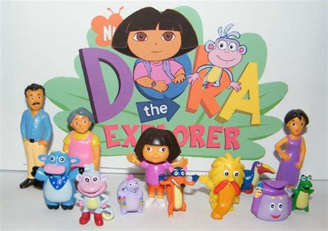Buy Dora The Explorer Nickelodeon Deluxe Figure Set Toy Playset Of 12