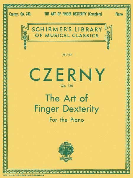 Art Of Finger Dexterity Op 740 Complete By Carl Czerny