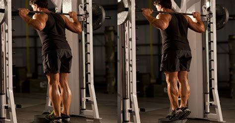 Smith Machine Calf Raise Exercise Instructions Image And Video