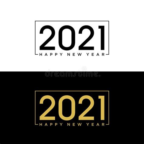2021 Happy New Year Design Template Stock Illustration Illustration