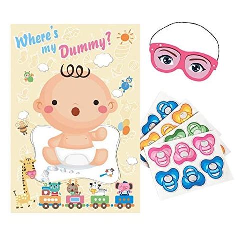Pin The Pacifier On The Baby Game Coed Baby Shower Games Popsugar